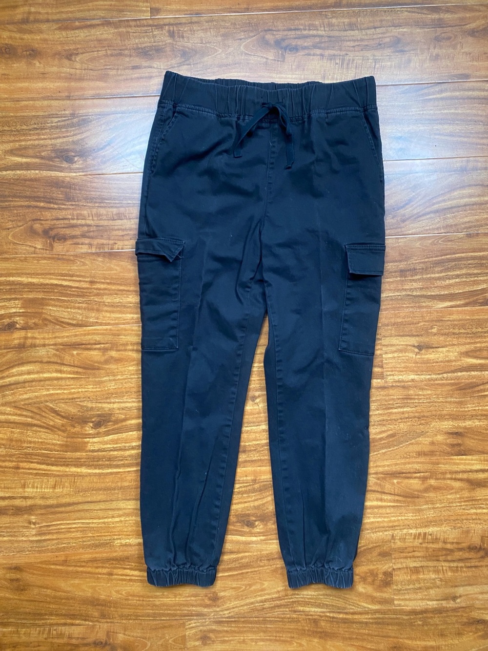 Tinseltown Juniors Black Drawstring Cargo Pants Size Medium Casual Streetwear